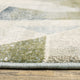 Bastian Contemporary Geometric Blue/ Green Indoor Area Rug, Blue, 5'3"x7'3"