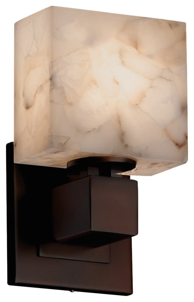 Alabaster Rocks! Aero, Wall Sconce, No Arms, Rectangle, Bronze, LED