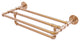 Pipeline Wall Mounted Towel Shelf with Towel Bar, Brushed Bronze, 18"