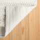 Dash & Albert Zhara Stripe Ivory Handwoven Performance Rug, Ivory, 8' x 10'