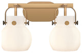 Pilaster Ii Sphere 2 17" Bath Vanity-Light Brushed Brass