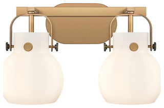 Pilaster Ii Sphere 2 17" Bath Vanity-Light Brushed Brass
