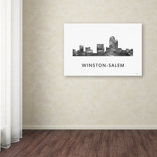Marlene Watson 'Winston-Salem Nc Skyline' Canvas Art, 32x22