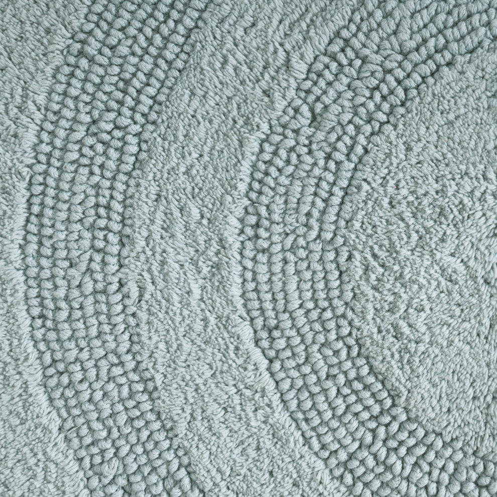 Winchester Crochet Border Bath Mat, Arctic, 36" X 36"