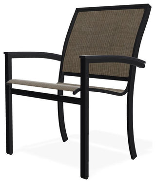 Bazza Sling Stackable Outdoor Dining Chair, Kora/Black