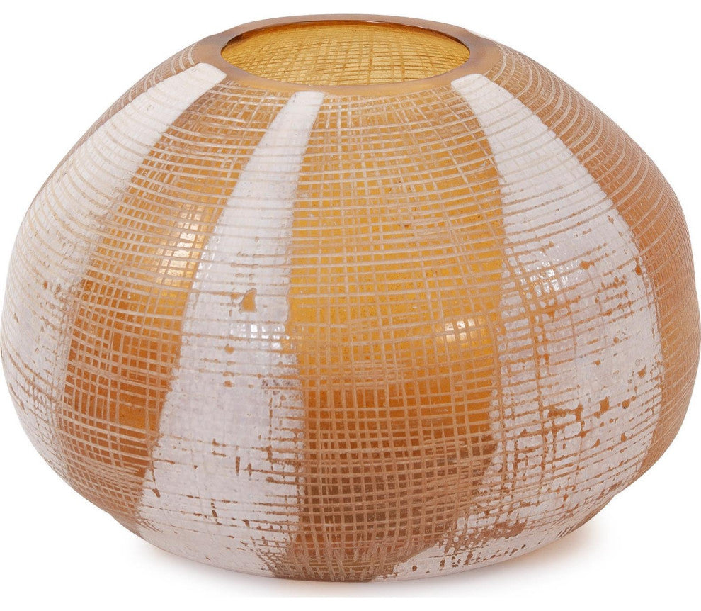 Opulent Gustav Collection Low Glass Vases