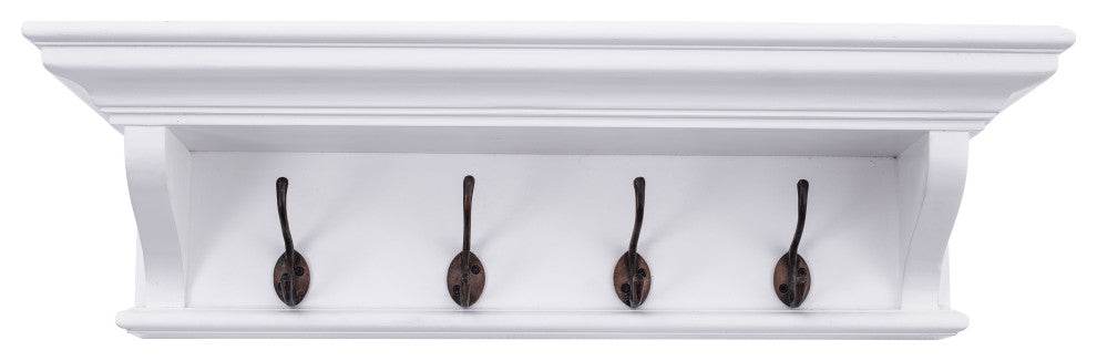Halifax 4 Hook Coat Rack 70cm