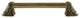 Acanthus Appliance Pull, Antique Brass, 12", Fluted