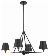 Crystorama Lighting Group XAV-B9304 Xavier 4 Light 32"W - Matte Black