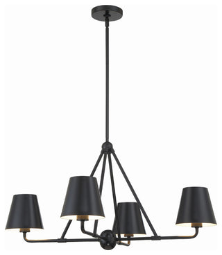 Crystorama Lighting Group XAV-B9304 Xavier 4 Light 32"W - Matte Black