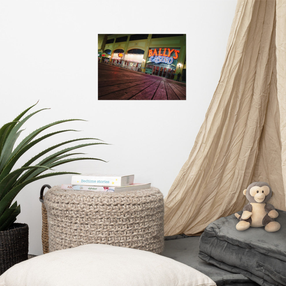 Low on the Boards Night Photography Unframed Wall Art Print, 12" X 16"