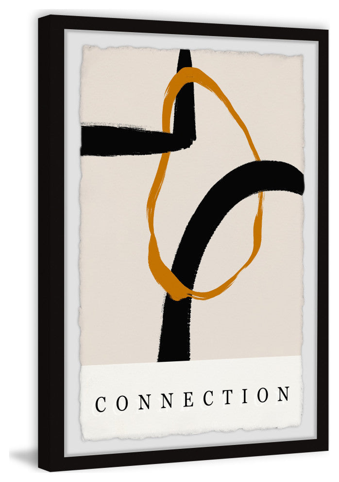 "Golden Connection II" Framed Painting Print, 24x36