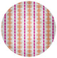 Watercolor Stripe Spring Chenille Rug, Orange-Orchid, 5' Round