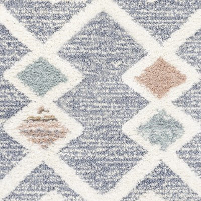 Monique Trellis High-Low Multi/Gray 2'x8' Runner Rug