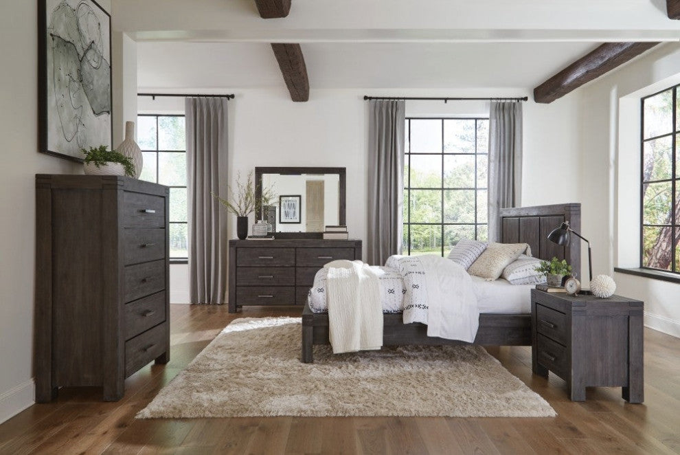Modus Meadow 5 Piece Queen Platform Bedroom Set With Chest, Graphite