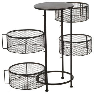 4 Bin Mesh Swivel Drawer Display