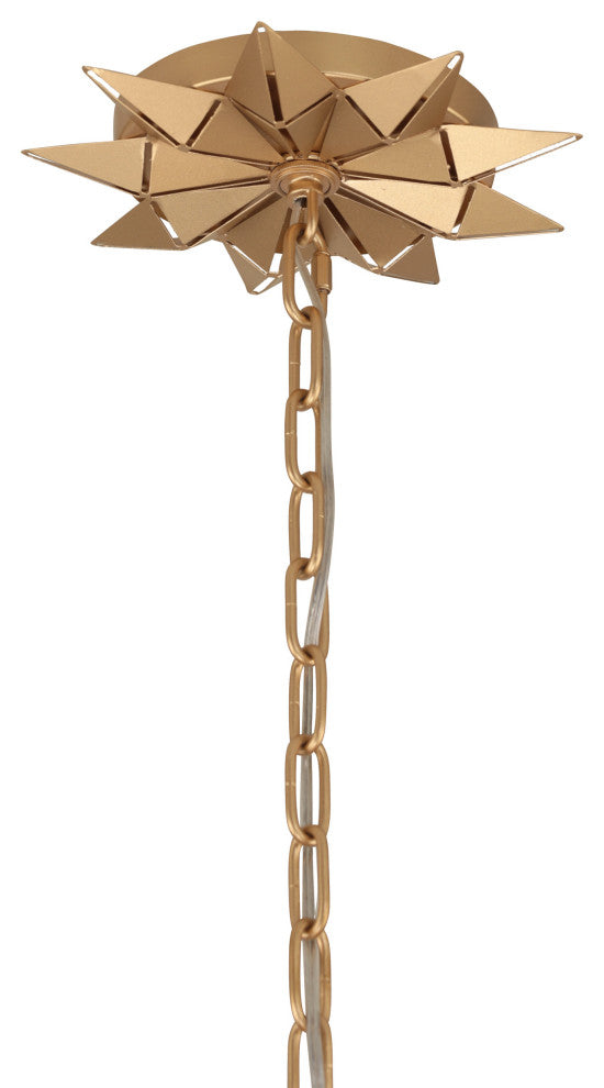 Varaluz-342P06FG-Six Light Pendant French Gold