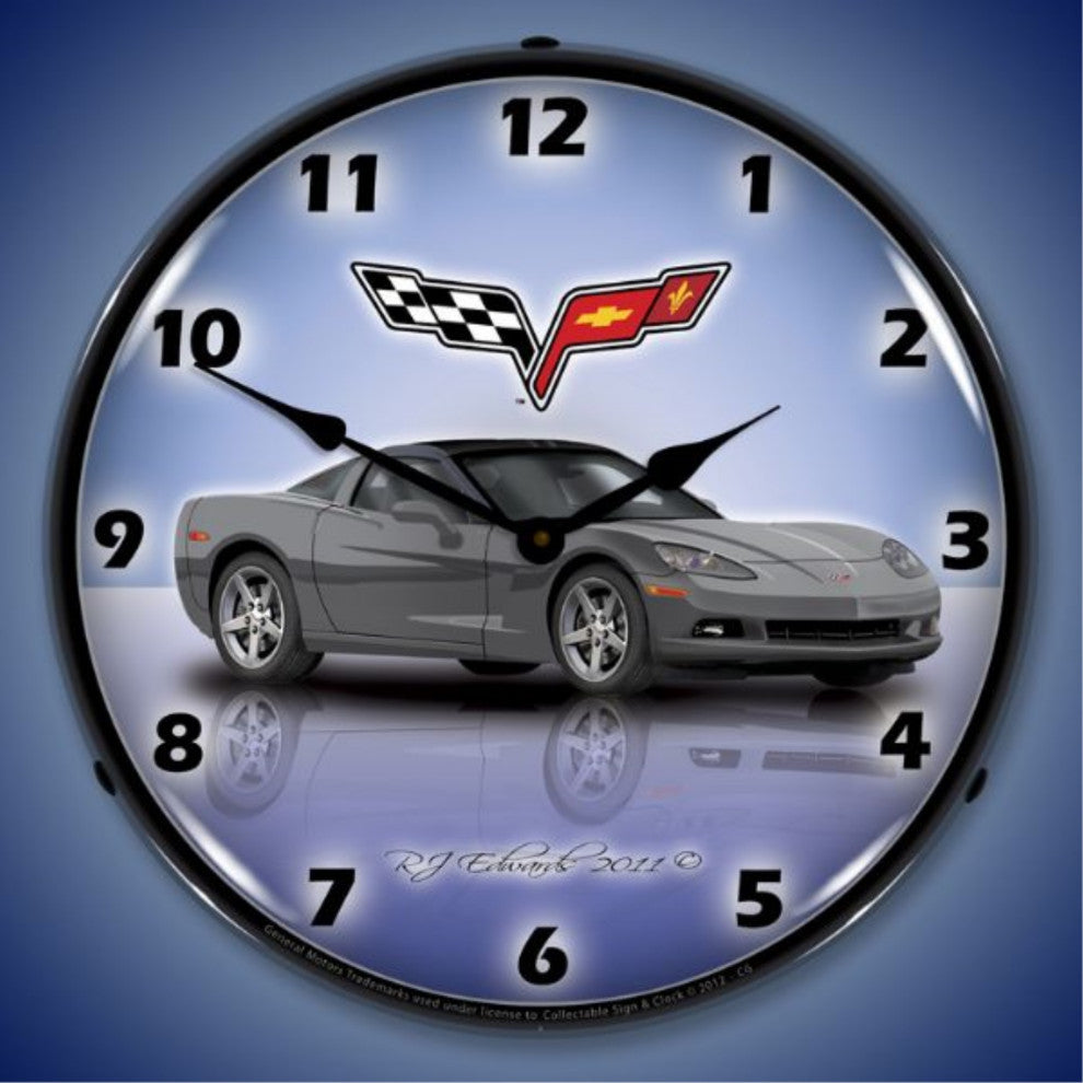 GMRE1112346 C6 Corvette Cyber Grey Clock