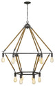 Holden 12-Light Antique Gray Wagon Wheel Chandelier