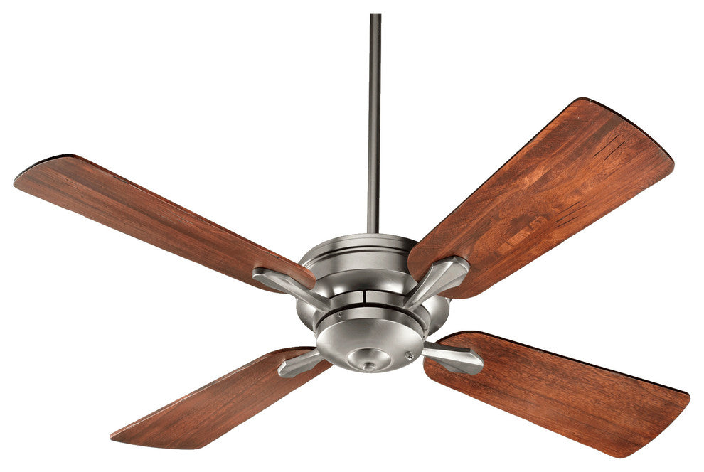 Valor 52" 4-Blade Ceiling Fan, Satin Nickel