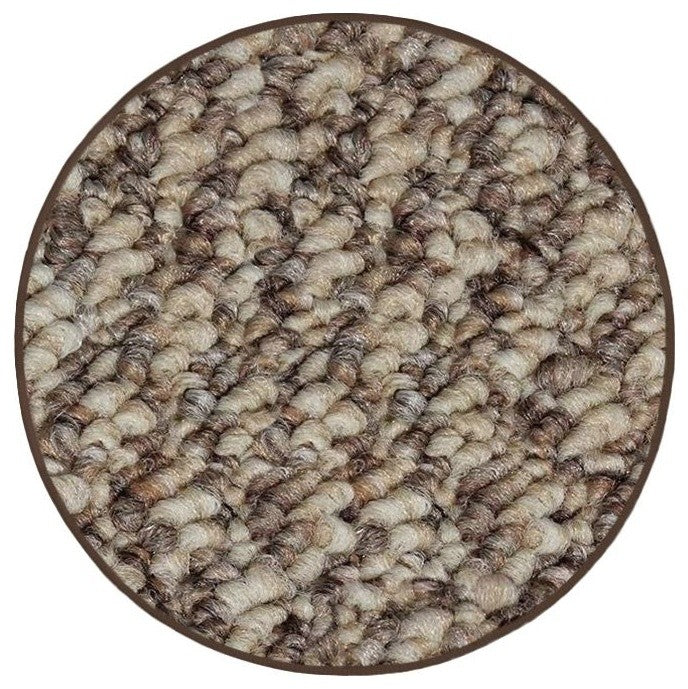 Cambridge II Soft Scroll Loop Indoor Area Rug, Sorrell RND 10'