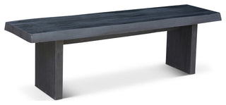 Brooks Bench, 65", Ebonized Frame