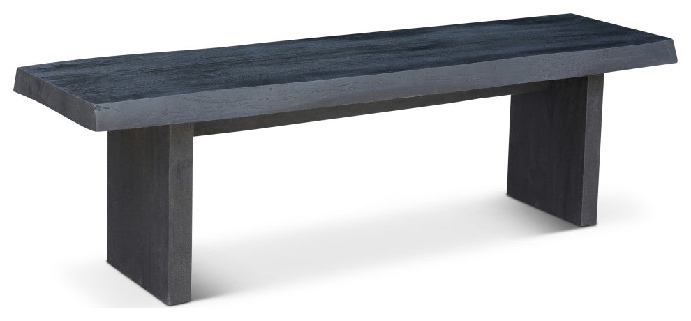 Brooks Bench, 65", Ebonized Frame
