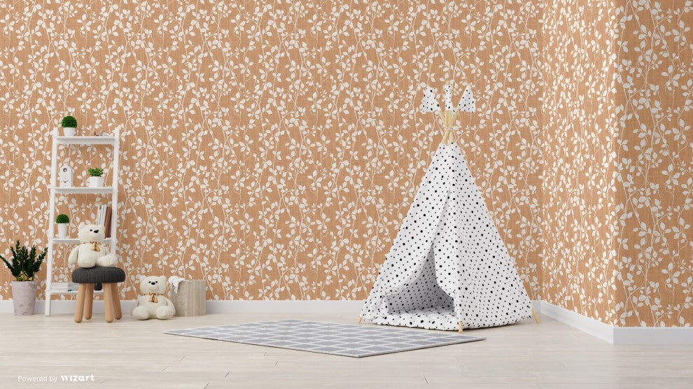 Bronze Leaf Trail Wallpaper