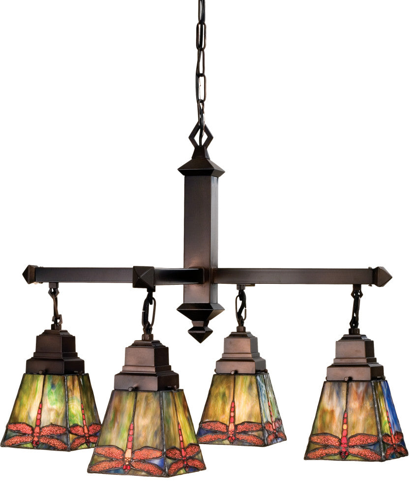 26W Prairie Dragonfly 4 LT Chandelier 609