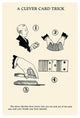 "A Clever Card Trick" Digital Paper Print by Retromagic, 31"x46"