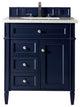 James Martin 650-V30-VBL-3AF Brittany 30" Single Vanity w/ Arctic Fall Top