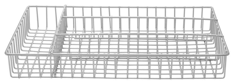 YBM Home Chrome Wire In-Drawer Silverware Tray Organizer with 4 Compartments