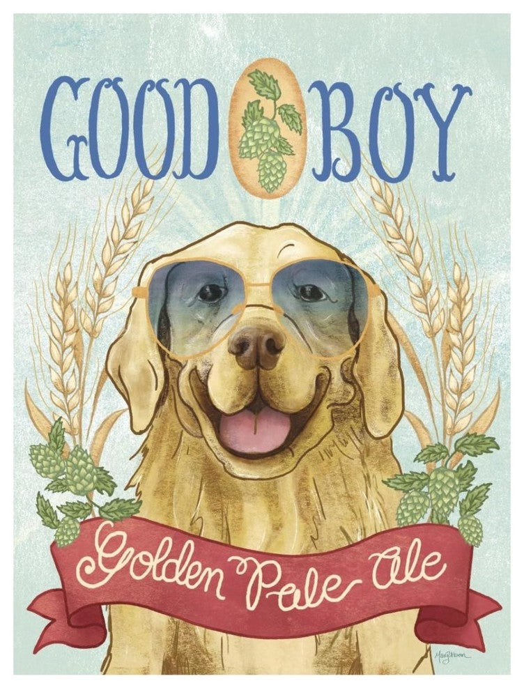"Beer Dogs II" Digital Paper Print by Mary Urban, 26"x34"