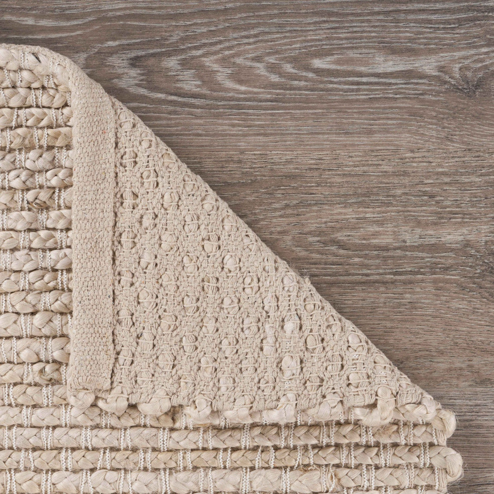 5" x 8" Natural Bleached Contemporary Area Rug