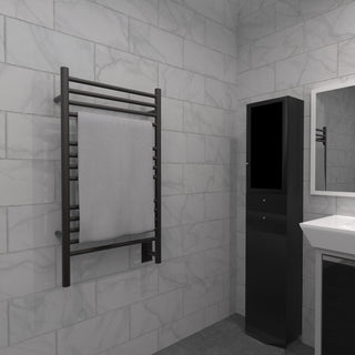 Jeeves C-Straight Towel Warmer, Oil Rubbed Bronze