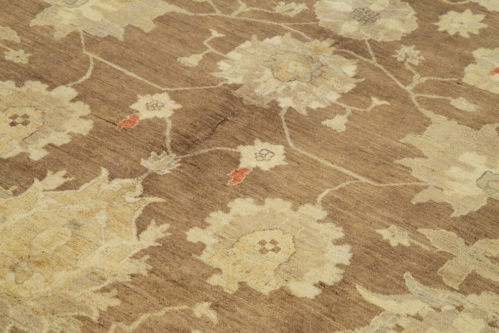 Rug N Carpet - Handwoven Oriental 9' 8" x 13' 8" Soft Oushak Area Rug