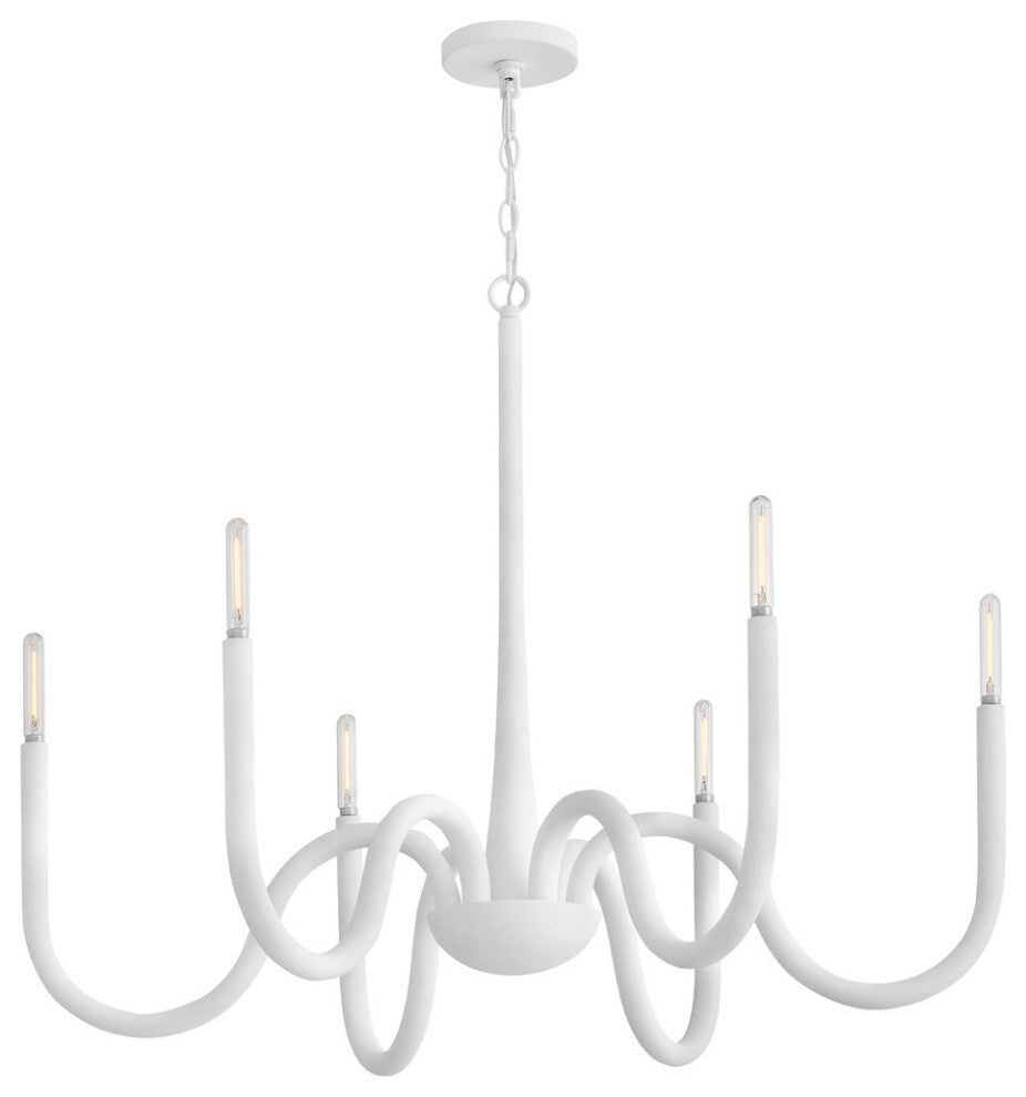 Hinkley Maris Large Chandelier, Textured Plaster