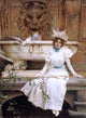 Vittorio Matteo Corcos Waiting by the Fountain Gallery Wrapped Canvas Print