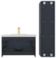 Floating Bathroom Vanity with Sink, Wall Mounted Vanity, Blue, 30" W/ Sink, Side Cabinet