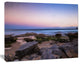 Maroubra Beach at Sunset Panorama, Modern Seashore Canvas Art, 60"x28"
