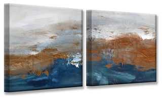 Ready2HangArt 'Copperelle/Copperize' Canvas Wall Decor Set, 12"x24" 2-Panels