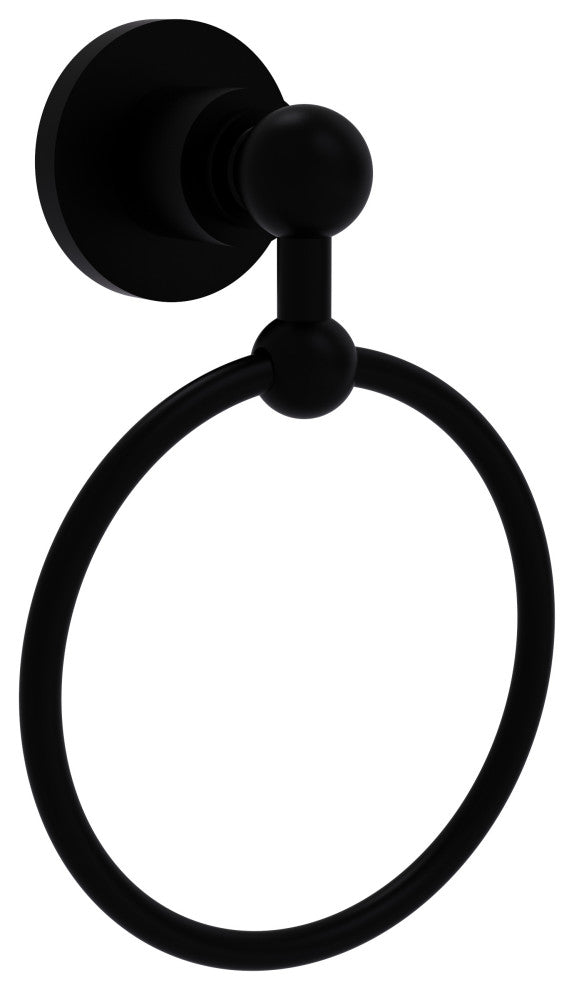 Astor Place Towel Ring, Matte Black