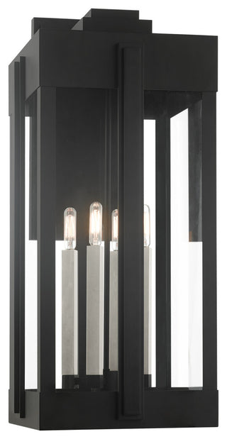 Black Art Deco, Sophisticated Outdoor Wall Lantern