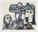 Pablo Picasso, Couple et Enfant au Rameau D'Olivier, 27-1, Lithograph