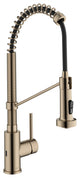Bolden Commercial Style 2-Function Pull-Down 1-Handle 1-Hole Kitchen Faucet, Spot Free Antique Champagne Bronze (Sensor Touchless)
