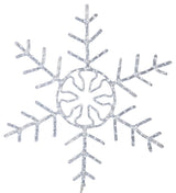 24" Led 160Lt Purewht Forked Snowflake