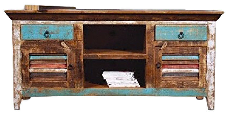 Reclaimed Solid Wood TV Console