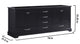Dukes 80" Espresso Double Bathroom Vanity Cabinet, 30" Wall Mirrors