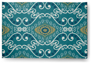 Illuminate Soft Chenille Area Rug, Teal, 4'x6'
