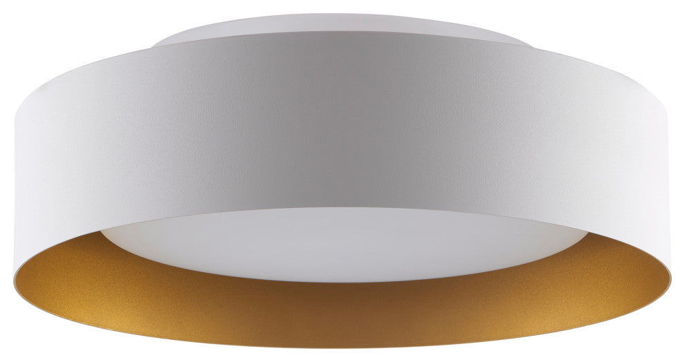 Lynch White and Gold Flush Mount Ceiling Light